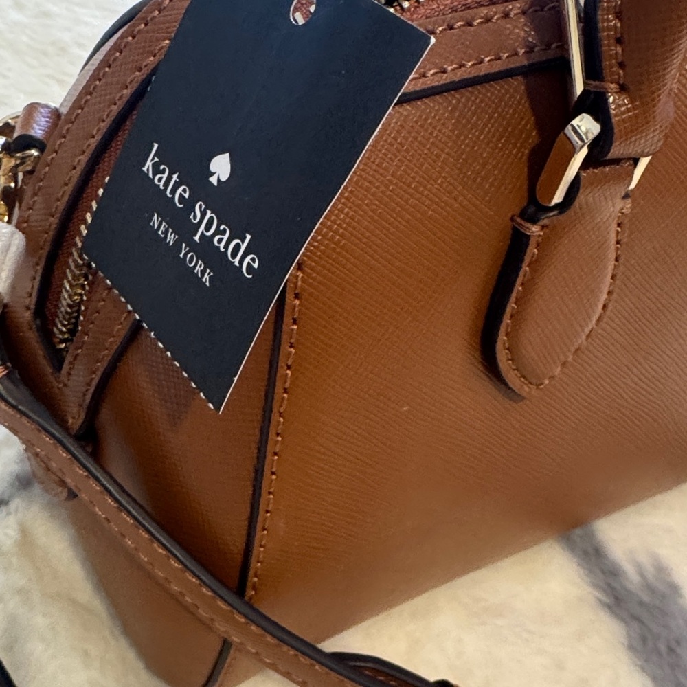 Kate Spade Tan Leather Satchel - Picture 2 of 4